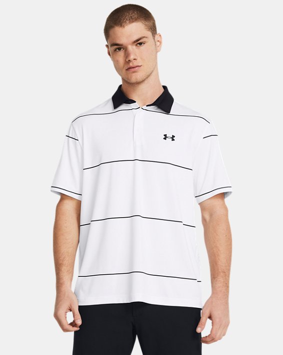 Men's UA Playoff 3.0 Stripe Polo in White image number 0